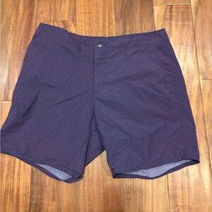 Zachary Prell Men’s Swim Trunks Board Shorts Red Blue Print Size 30 (0541)‎